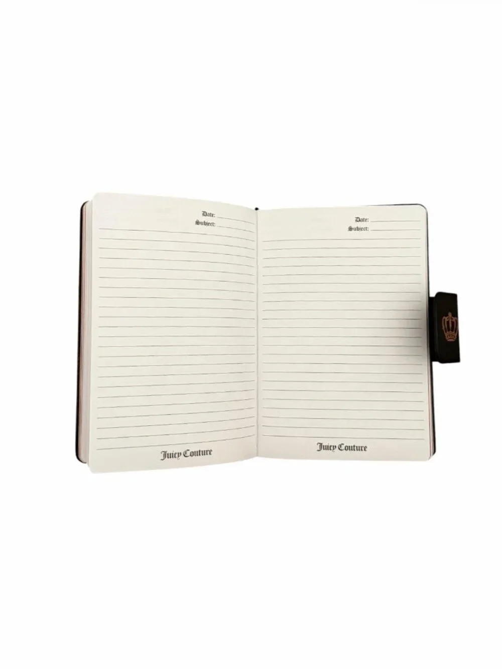 Juicy Couture Black & Metallic Rose Gold Journal Set | NEW
